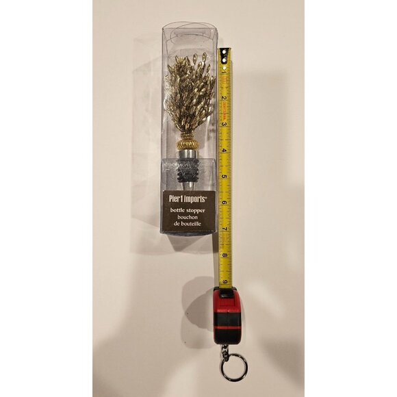 Pier 1 Imports‎ Gold Wine Bottle Stopper - Picture 2 of 3
